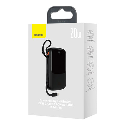 Externer Akku Baseus Qpow Pro, 20000mAh, 20W, QC + PD, 1 x Lightning - 1 x USB-A - 1 x USB-C, Lila PPQD030005