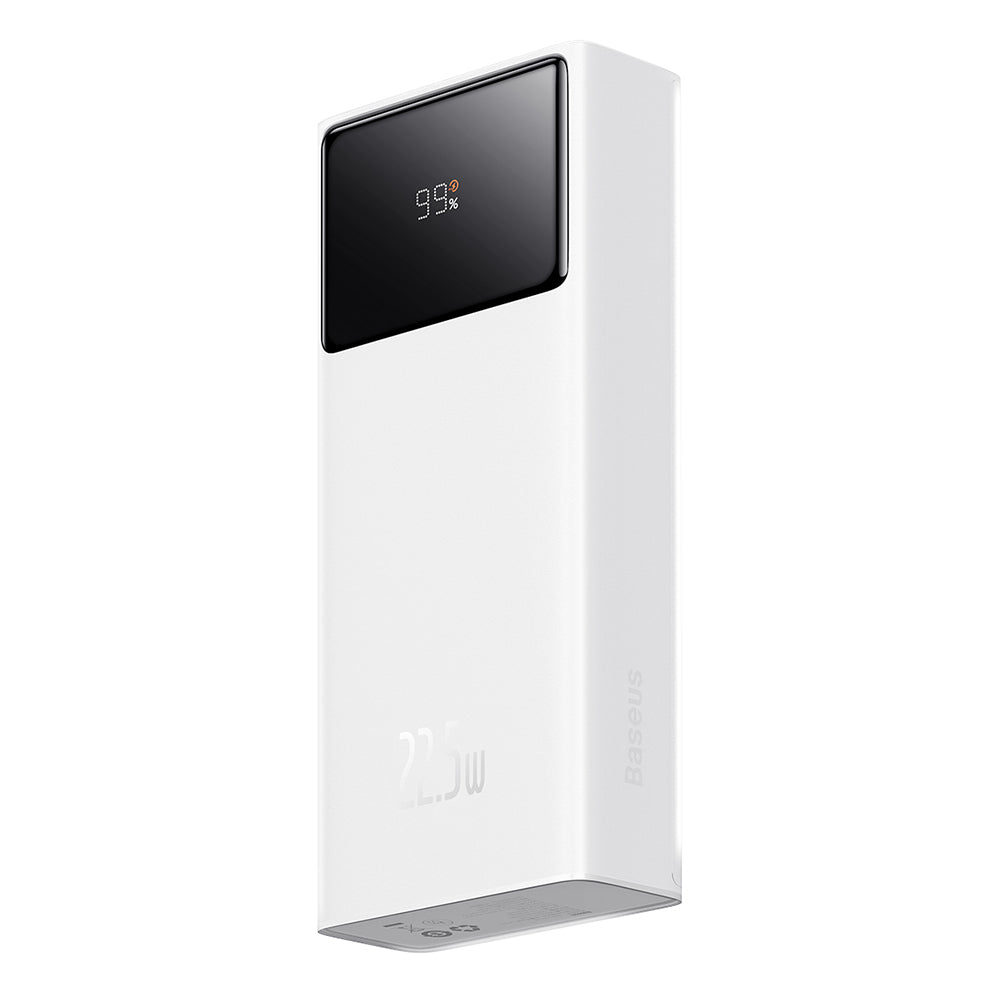 Externer Akku Baseus Star Lord, 20000mAh, 22.5W, QC + PD, 1 x USB-C - 2 x USB-A, Weiß PPXJ080002