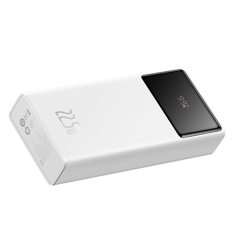 Externer Akku Baseus Star Lord, 20000mAh, 22.5W, QC + PD, 1 x USB-C - 2 x USB-A, Weiß PPXJ080002