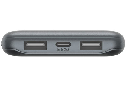 Externe Batterie Belkin BoostCharge, 10000mAh, 15W, 1 x USB-C - 2 x USB-A, Grau BPB011btGY