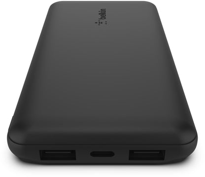 Externe Batterie Belkin BoostCharge, 10000mAh, 15W, 1 x USB-C - 2 x USB-A, Schwarz BPB011btBK