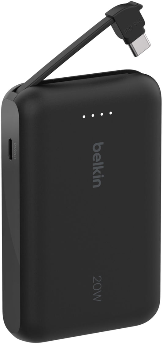 Externe Batterie Belkin BoostCharge, 10000mAh, 20W, PD, 2 x USB-C, Schwarz BPB021hqBK