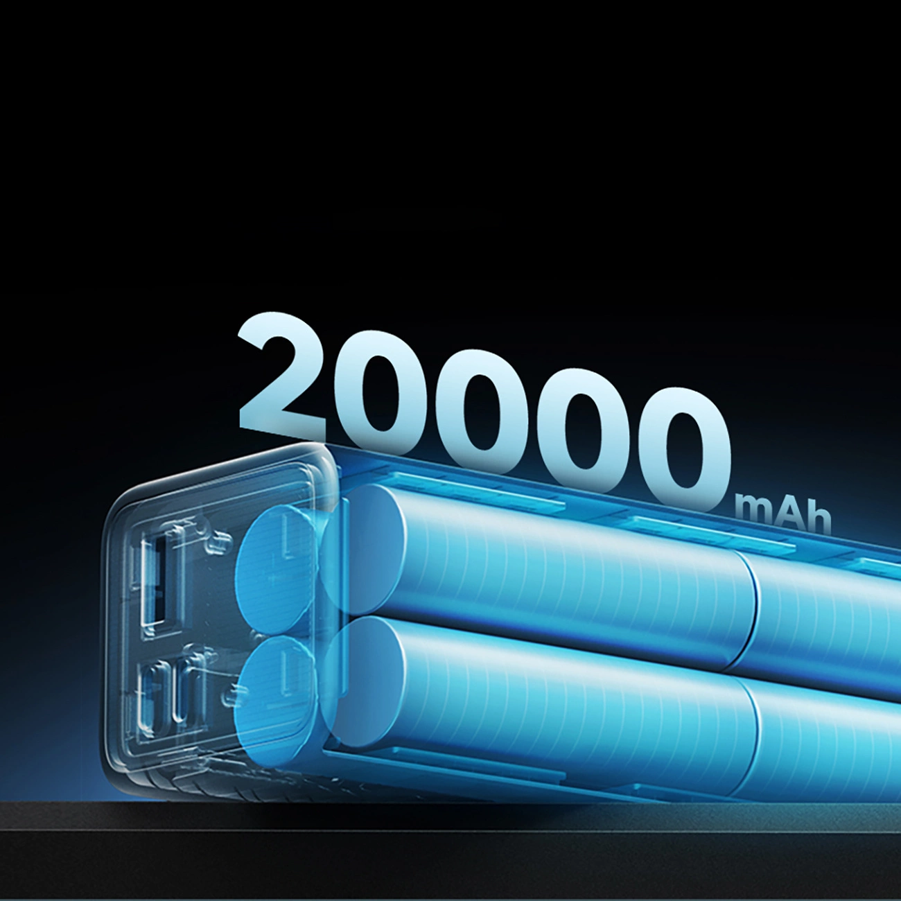 Externer Akku Cuktech, 20000mAh, 100W, QC + PD, 1 x USB-A - 2 x USB-C, Grau CUKP200XGLGR