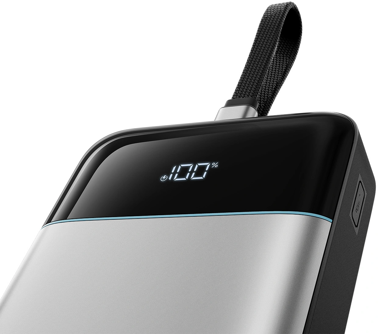 Externe Batterie Cuktech LPB252N, 25000mAh, 120W, QC + PD, 1 x USB-A - 2 x USB-C, Grau