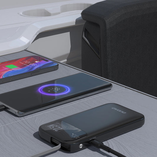 Externer Akku Dudao K31, 10000mAh, 22.5W, PD, 2 x USB-C, Schwarz