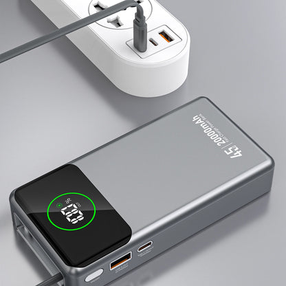 Externe Batterie Dudao K31 Pro, 20000mAh, 45W, QC + PD, 1 x USB-A - 2 x USB-C, Grau