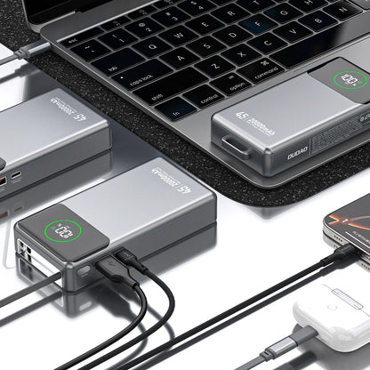 Externe Batterie Dudao K31 Pro, 20000mAh, 45W, QC + PD, 1 x USB-A - 2 x USB-C, Grau