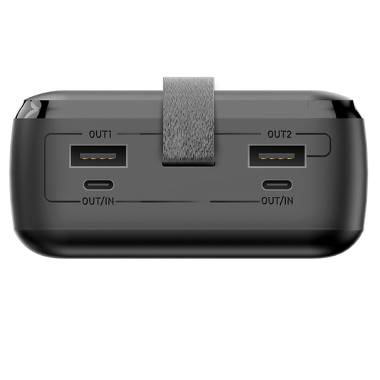 Externe Batterie Forever TB-400, 20000mAh, 65W, QC + PD, 2 x USB-A - 2 x USB-C, Schwarz