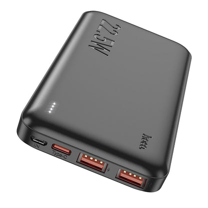 Externer Akku HOCO J101, 10000mAh, 22.5W, QC + PD, 1 x USB-C - 2 x USB-A, Schwarz