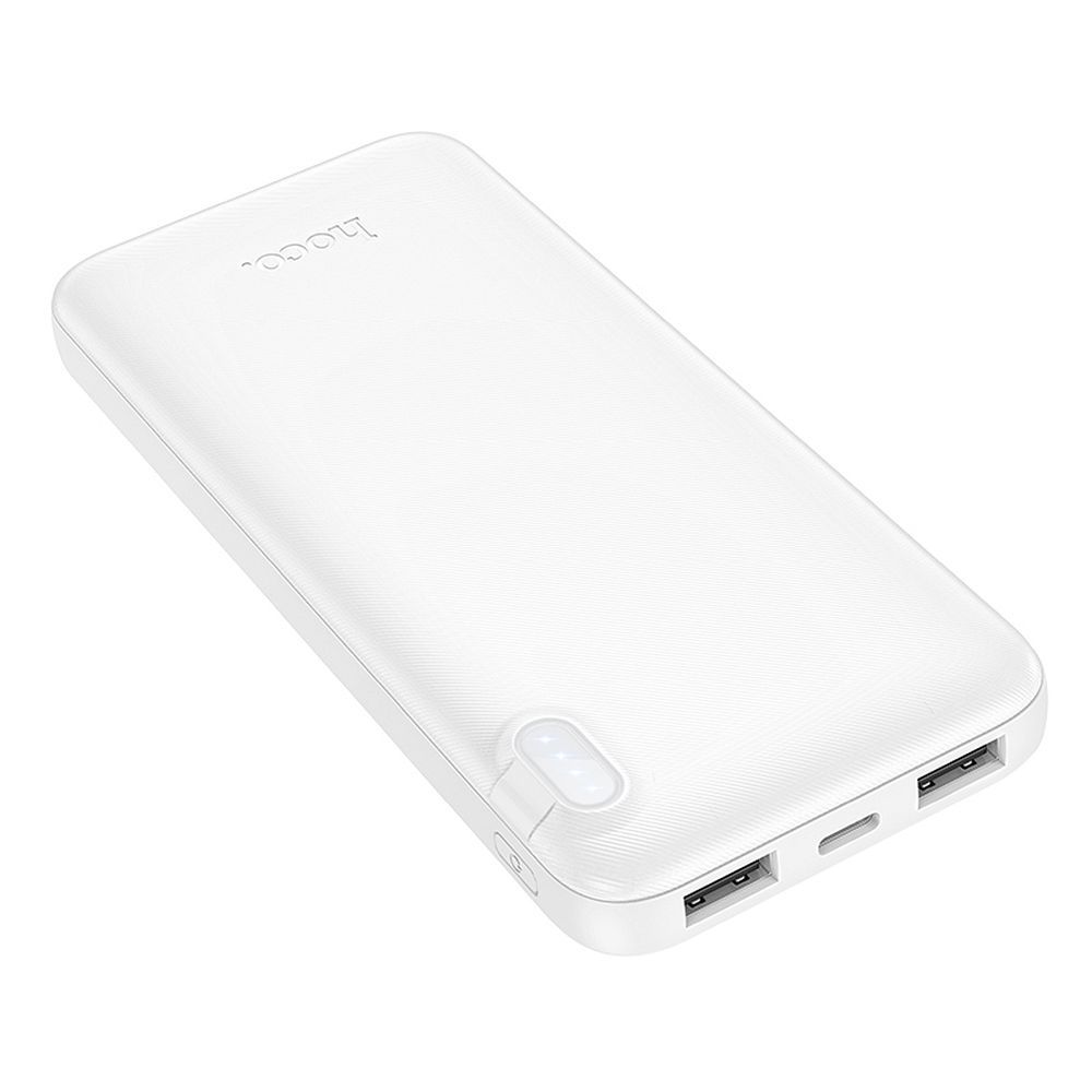 Externe Batterie HOCO J128, 10000mAh, 10W, 2 x USB-A, Weiß