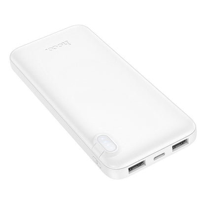 Externe Batterie HOCO J128, 10000mAh, 10W, 2 x USB-A, Weiß