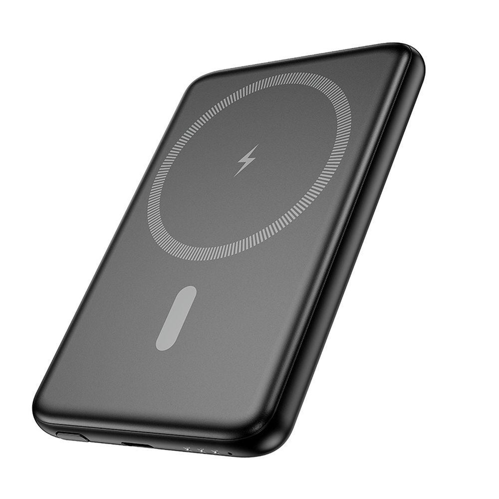 Externe Batterie HOCO Wireless J140A, 5000mAh, 20W, PD + QI, 1 x USB-C, Schwarz