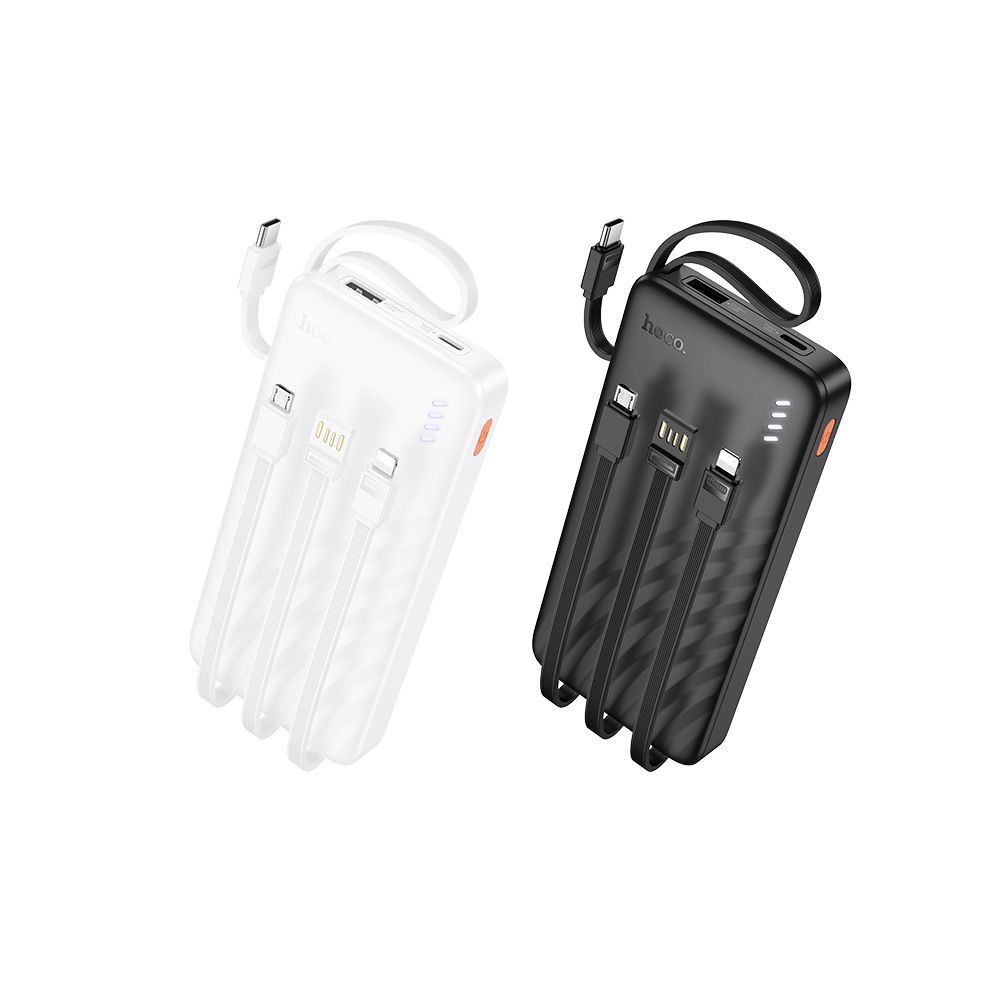Externe Batterie HOCO J146, 10000mAh, 10W, 1 x Lightning - 1 x microUSB - 1 x USB-A - 1 x USB-C, Schwarz