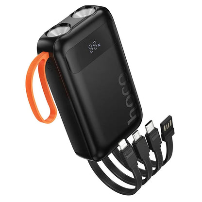 Externer Akku HOCO J151, 10000mAh, 10W, 1 x Lightning - 1 x microUSB - 1 x USB-A - 1 x USB-C, Schwarz