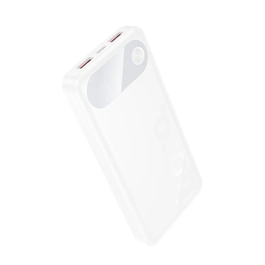 Externe Batterie HOCO J154, 10000mAh, 22,5W, QC + PD, 1 x USB-C - 2 x USB-A, Weiß