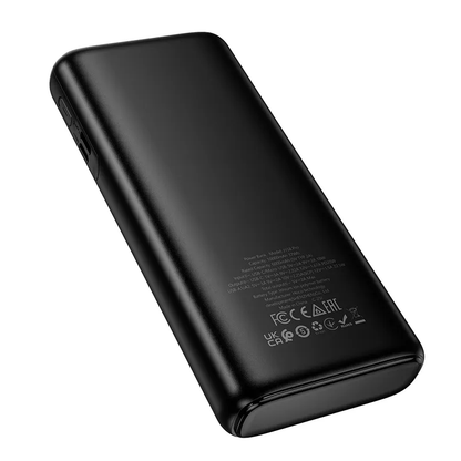 Externe Batterie HOCO J158 Pro, 10000mAh, 22,5W, QC + PD, 1 x USB-C - 2 x USB-A, Schwarz