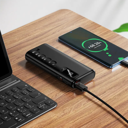 Externe Batterie HOCO J158 Pro, 10000mAh, 22,5W, QC + PD, 1 x USB-C - 2 x USB-A, Schwarz