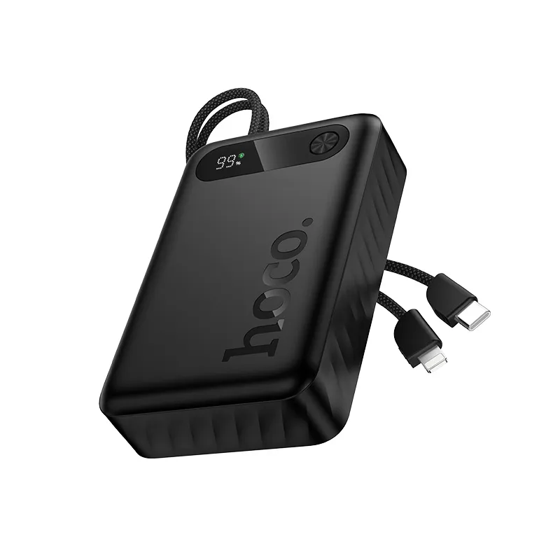 Externe Batterie HOCO J171A, 20000mAh, 22,5W, QC + PD, 1 x Lightning - 1 x USB-A - 2 x USB-C, Schwarz
