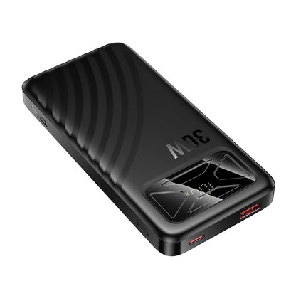 HOCO Q42 Powerbank, 10000 mAh, 30 W, QC + PD, 1 x USB-A – 1 x USB-C, Schwarz