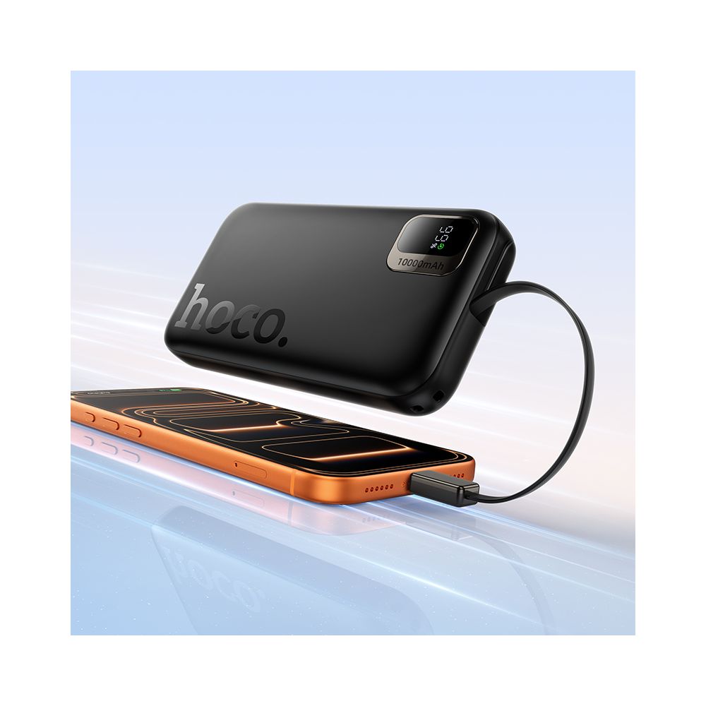 Externe Batterie HOCO Q51, 10000mAh, 20W, PD, 2 x USB-C, Schwarz