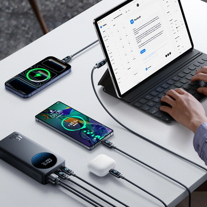 Externe Batterie Joyroom JR-PBF02 Pro, 20000mAh, 45W, QC + PD, 2 x USB-A - 2 x USB-C, Schwarz