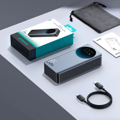 Externe Batterie Joyroom JR-PBF05 Pro, 30000mAh, 65W, QC + PD, 1 x USB-A - 2 x USB-C, Schwarz