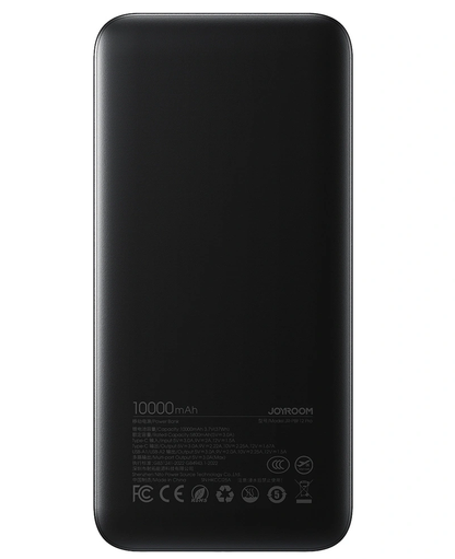 Externe Batterie Joyroom JR-PBF12 Pro, 10000mAh, 22,5W, QC + PD, 1 x USB-C - 2 x USB-A, Schwarz