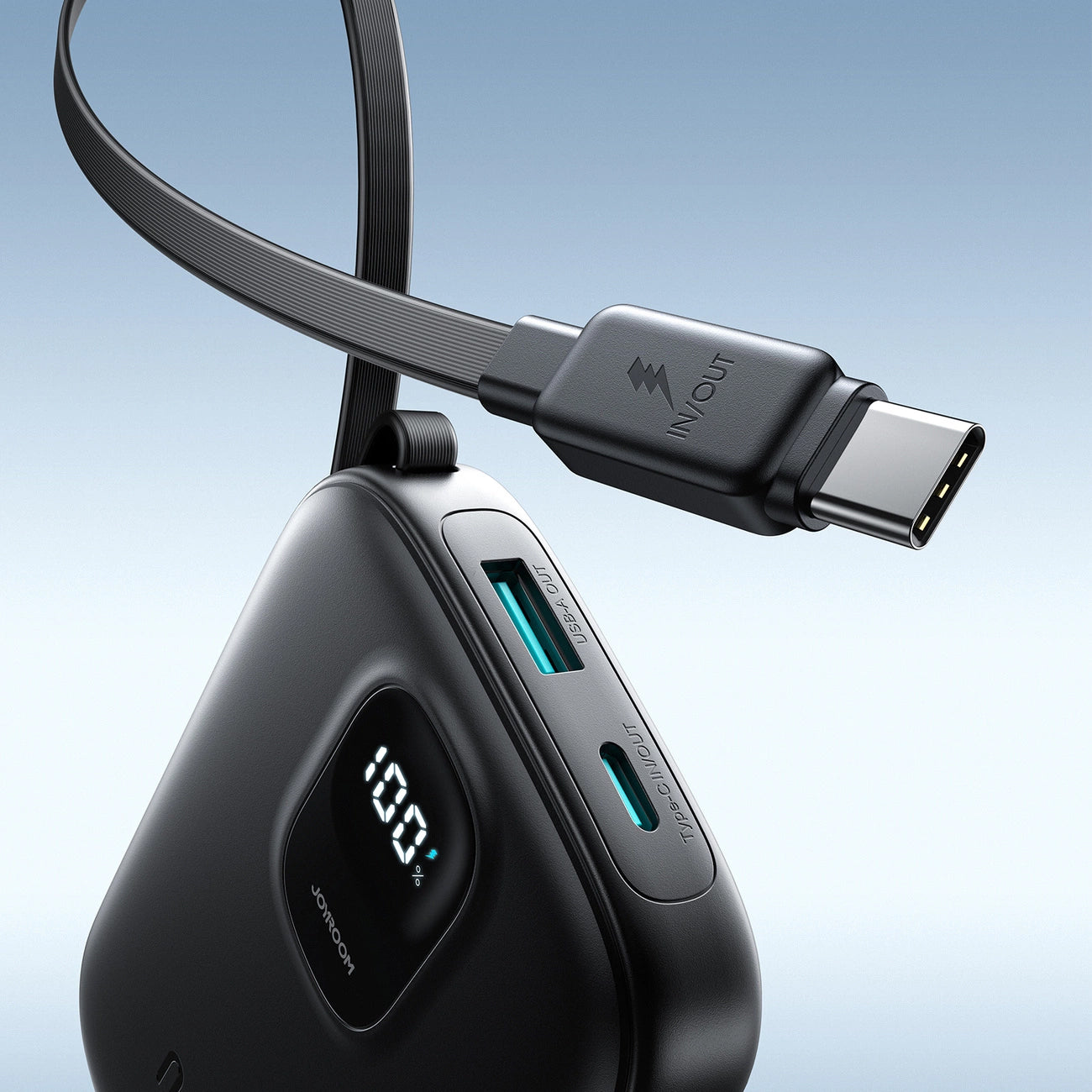 Externer Akku Joyroom JR-PBF17, 10000mAh, 22.5W, QC + PD, 1 x USB-A - 2 x USB-C, Schwarz