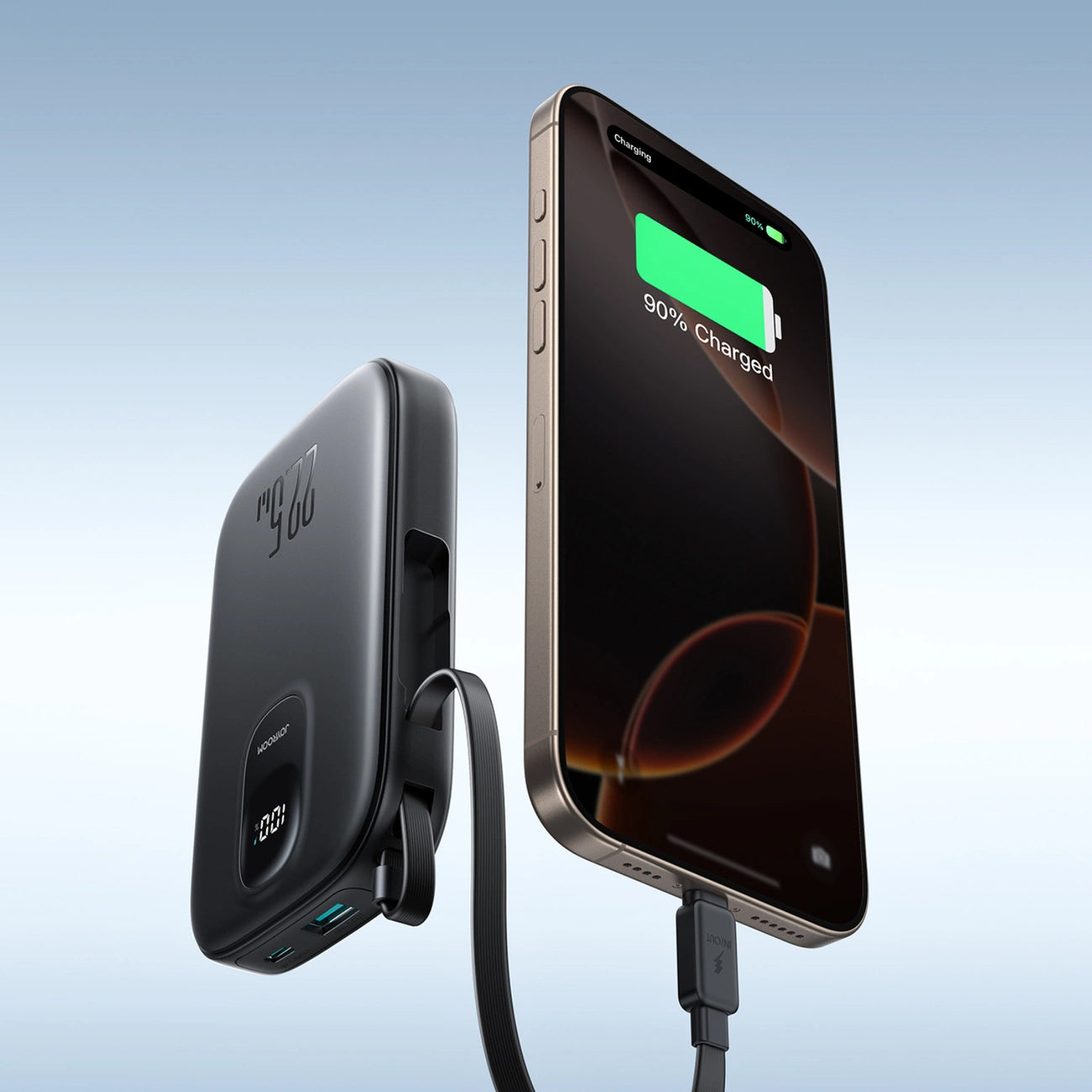 Externer Akku Joyroom JR-PBF17, 10000mAh, 22.5W, QC + PD, 1 x USB-A - 2 x USB-C, Schwarz