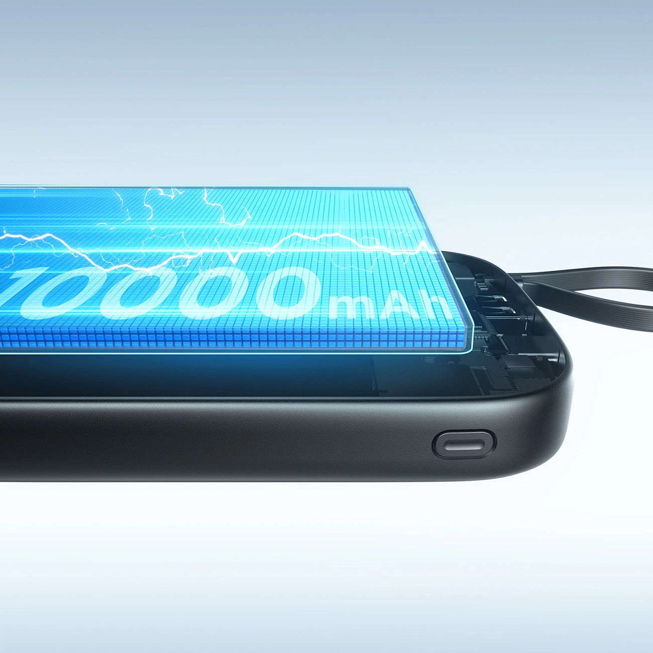 Externer Akku Joyroom JR-PBF18, 10000mAh, 22.5W, QC + PD, 1 x Lightning - 1 x USB-A - 1 x USB-C, Schwarz