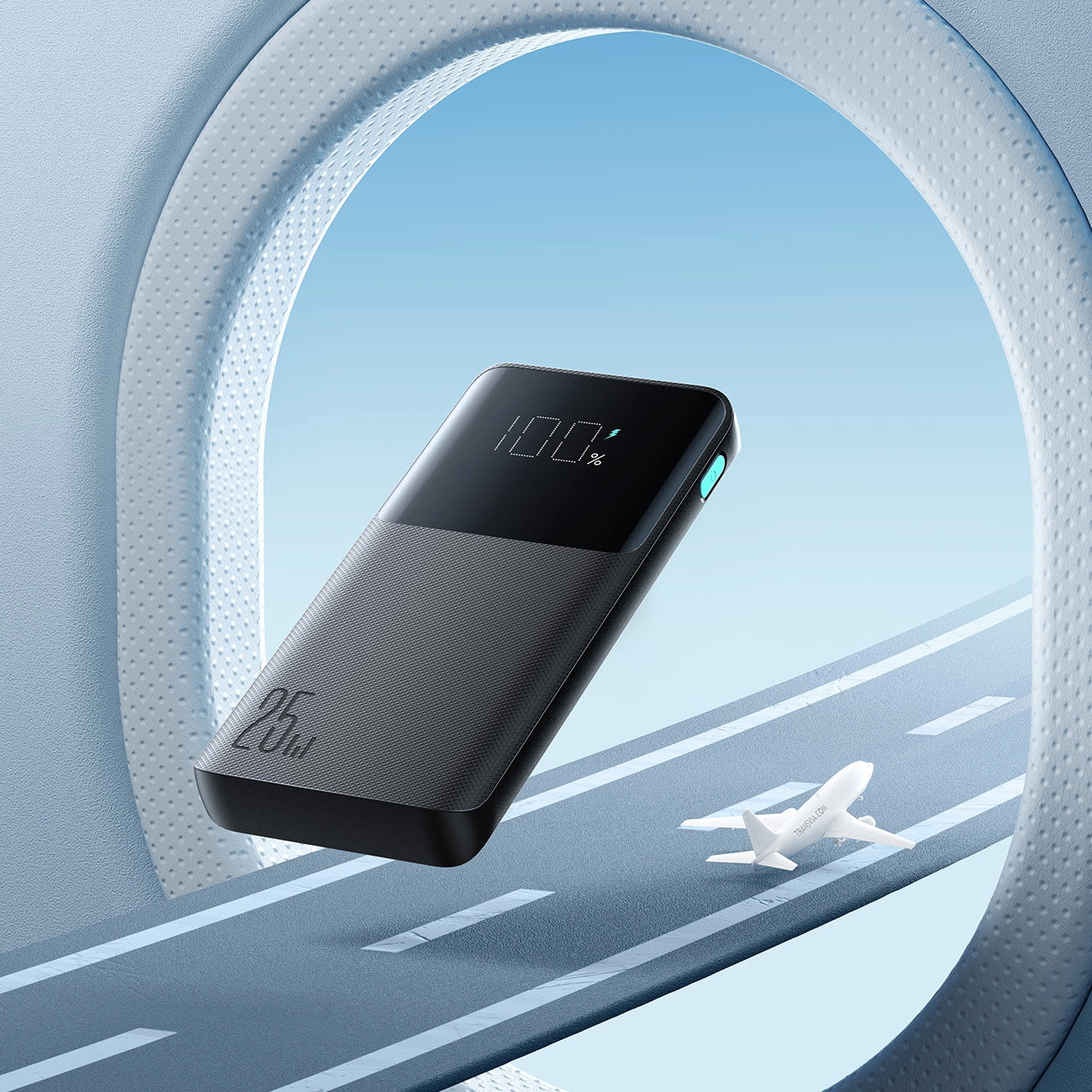 Externer Akku Joyroom JR-PBF20, 10000mAh, 25W, QC + PD, 1 x USB-C - 2 x USB-A, Schwarz