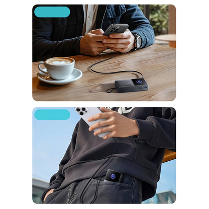 Externer Akku Joyroom JR-PR1, 10000mAh, 22.5W, PD, 2 x USB-C, Grau