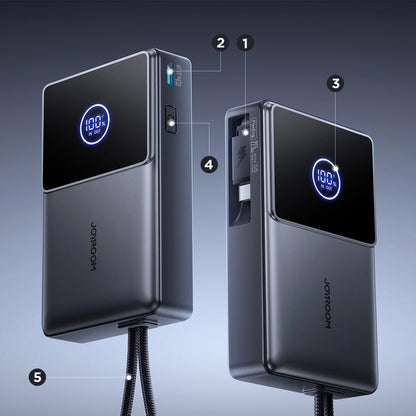 Externer Akku Joyroom JR-PR1, 10000mAh, 22.5W, PD, 2 x USB-C, Grau