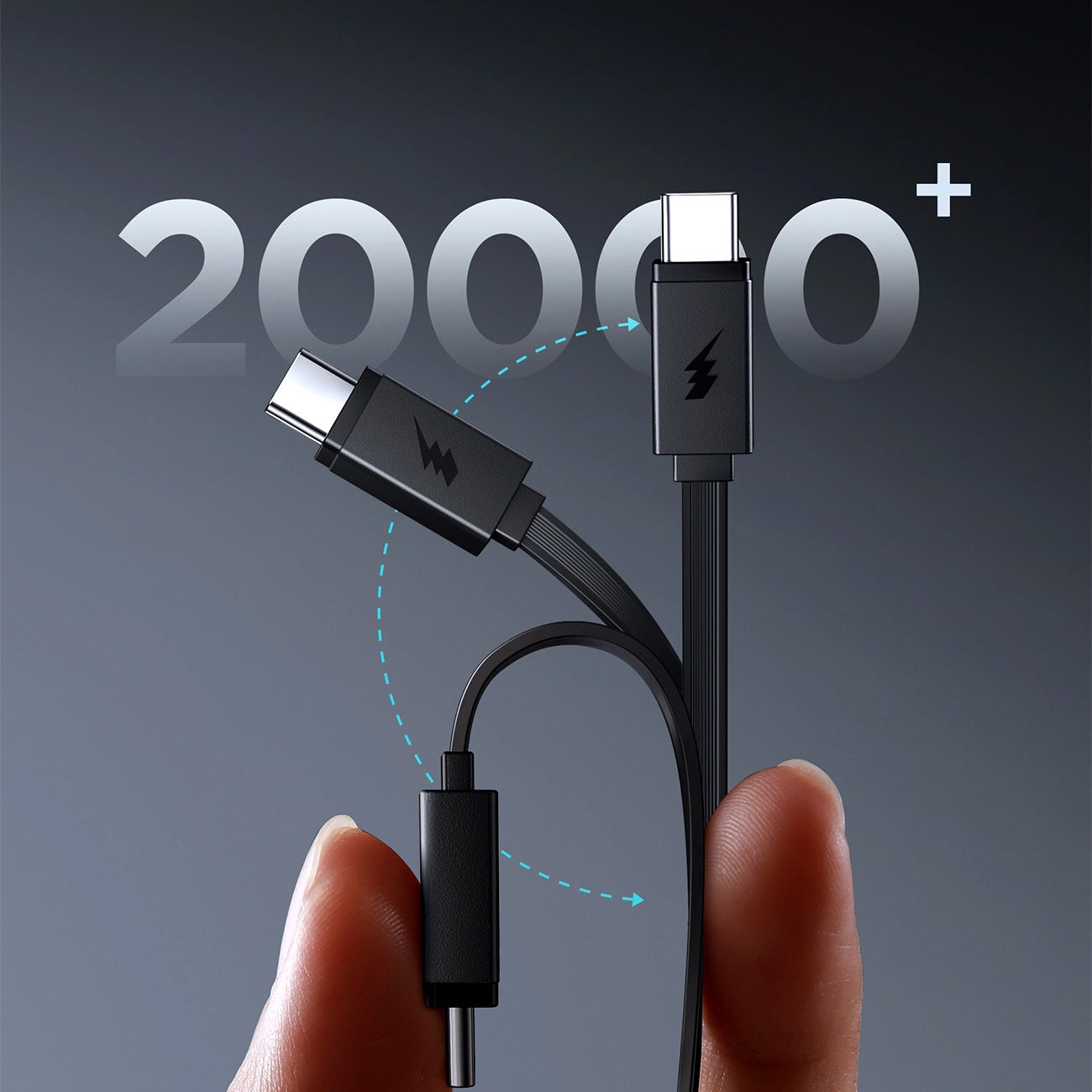Externer Akku Joyroom JR-PR1, 10000mAh, 22.5W, PD, 2 x USB-C, Grau