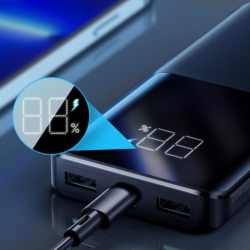 Externer Akku Joyroom JR-QP191, 10000mAh, 22.5W, QC + PD, 1 x USB-C - 2 x USB-A, Schwarz