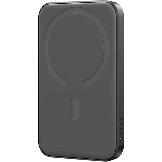 Joyroom JR-W020 Mini-Akku, 5000mAh, 20W, QC + PD + FQI, 1 x QI - 1 x USB-A - 1 x USB-C, Schwarz