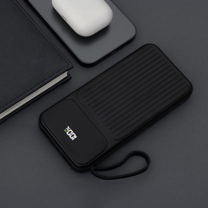 Externer Akku MaXlife MXPB-06, 10000mAh, 22,5W, QC + PD, 1 x Lightning - 2 x USB-A - 2 x USB-C, Schwarz