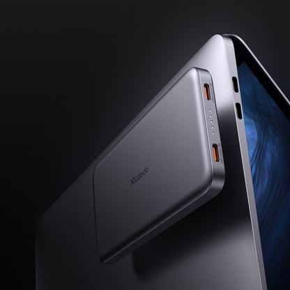 Externer Wireless-Akku McDodo MC-3781 Meta, 10000mAh, 20W, PD + FQI, 1 x QI - 2 x USB-C, Schwarz