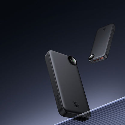 Externer Akku McDodo MC-3850 Display, 10000mAh, 30W, QC + PD, 1 x USB-A - 2 x USB-C, Schwarz