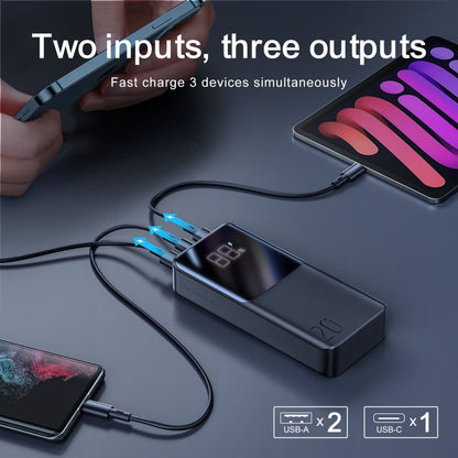 Externer Akku Joyroom, 20000mAh, 22.5W, QC + PD, 1 x USB-C - 2 x USB-A, Schwarz JR-QP192