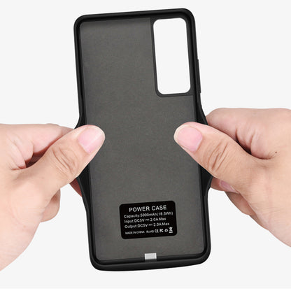 Externer Akkutyp Hülle Techsuit Power Pro Battery für Huawei P30 Pro New Edition / P30 Pro, 5000mAh, Schwarz