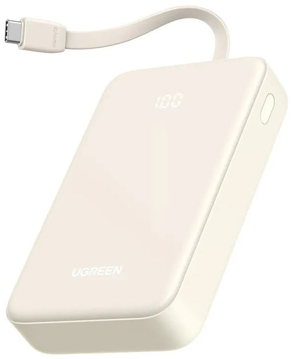 Externer Akku UGREEN PB521, 20000mAh, 30W, QC + PD, 1 x USB-A - 2 x USB-C, Weiß