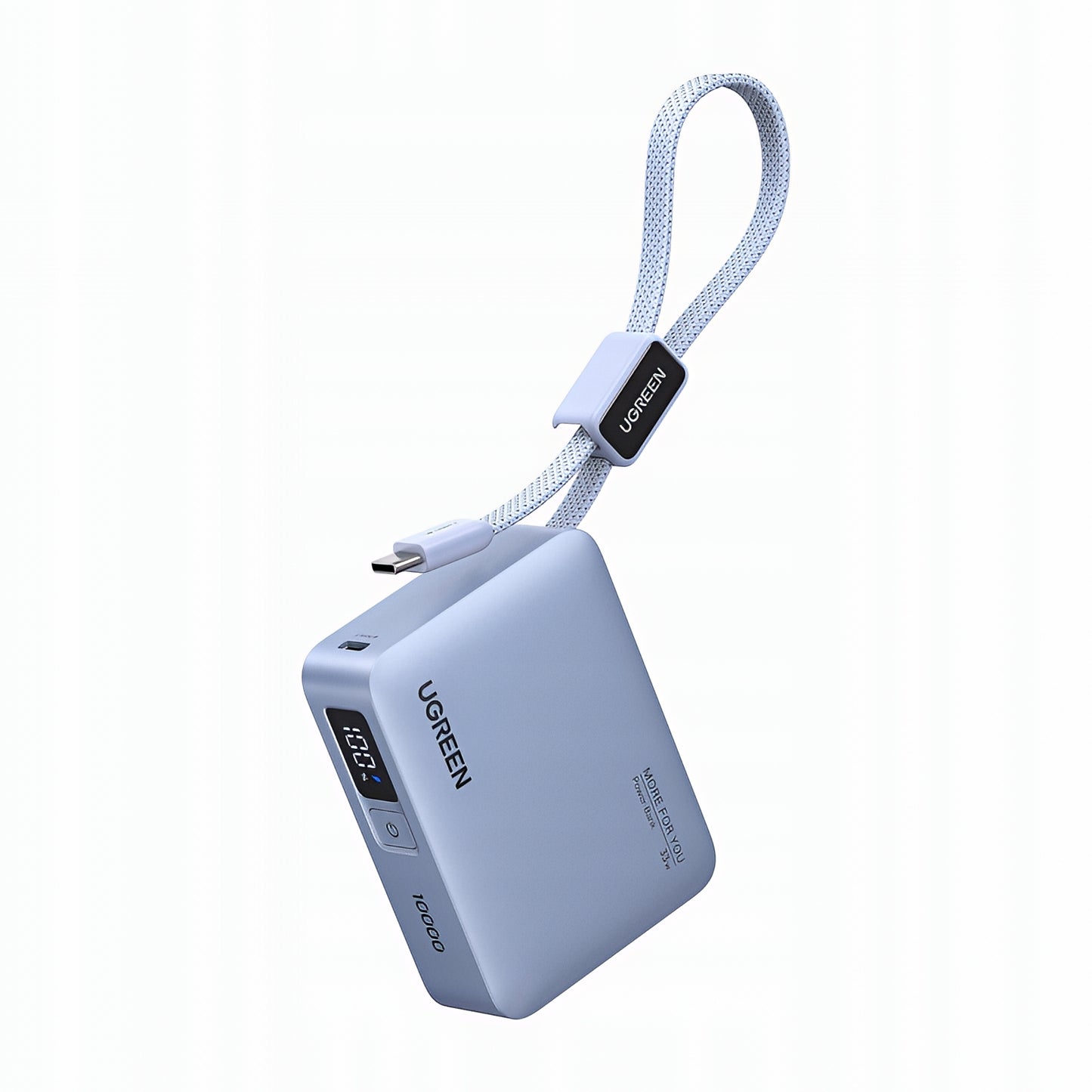Externe Batterie UGREEN PB584 (75173B), 10000mAh, 33W, QC + PD, 1 x USB-A - 2 x USB-C, Blau