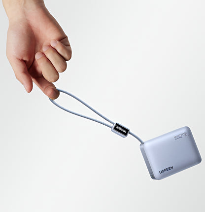 Externe Batterie UGREEN PB584 (75173B), 10000mAh, 33W, QC + PD, 1 x USB-A - 2 x USB-C, Blau