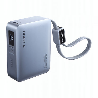 Externe Batterie UGREEN PB584 (75173B), 10000mAh, 33W, QC + PD, 1 x USB-A - 2 x USB-C, Blau