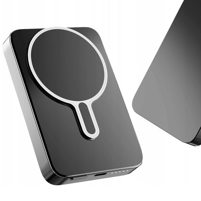 Externer Wireless-Akku 3MK MagSnap Go, 10000mAh, 20W, PD + FQI, 1 x QI - 1 x USB-C, Grau