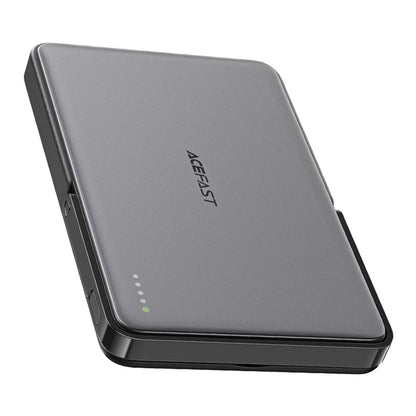 Externer Wireless Akku Acefast M16, 5000mAh, 18W, PD + FQI, 1 x QI - 1 x USB-C, Schwarz