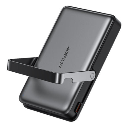 Externer Wireless Akku Acefast M17, 10000mAh, 22.5W, PD + FQI, 1 x QI - 1 x USB-C, Schwarz