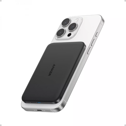 Anker Nano Wireless Powerbank, 5000mAh, 20W, PD + FQI, 1 x QI - 1 x USB-C, Schwarz A1665H11