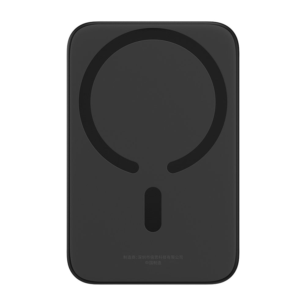 Baseus Mini Air Wireless External Battery, 6000mAh, 20W, PD + FQI, 1 x QI - 1 x USB-C, Black P10059002113-00